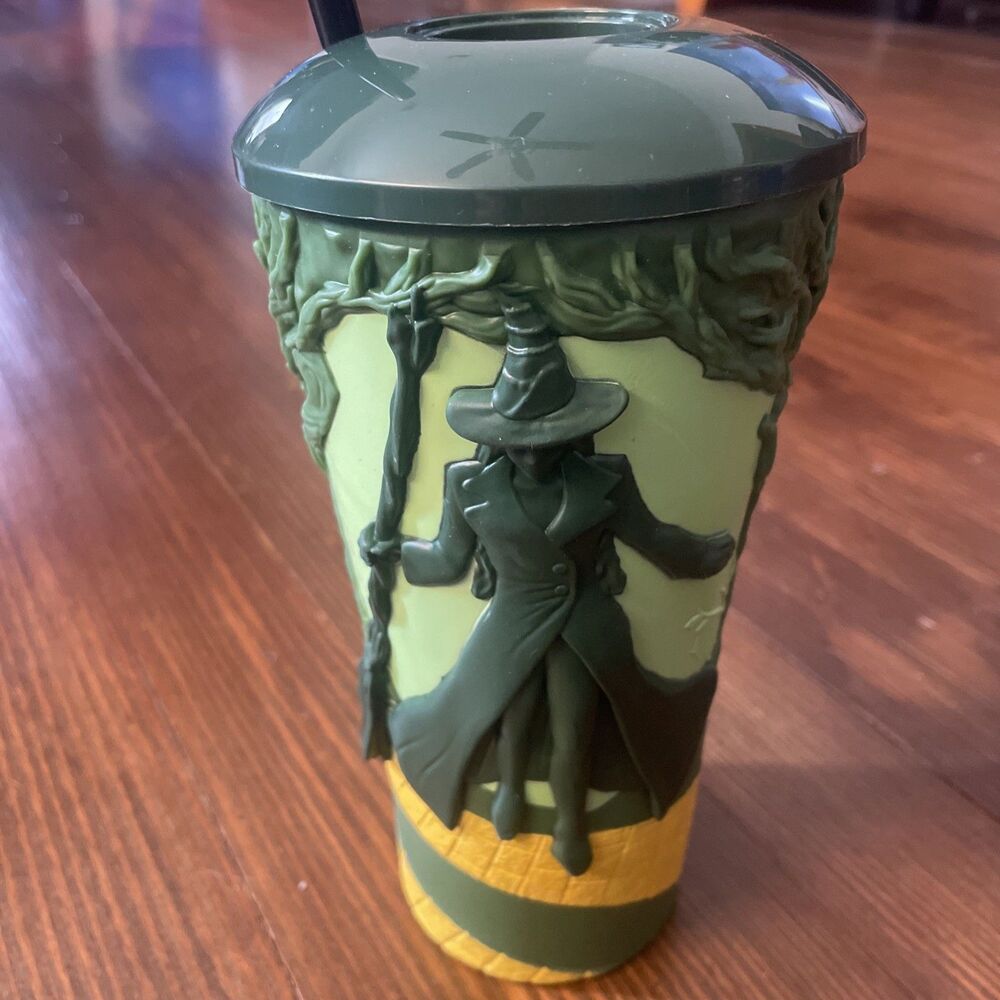 Wicked For Good Elphaba Tumbler Gripper Cup Set AMC Merchandise used